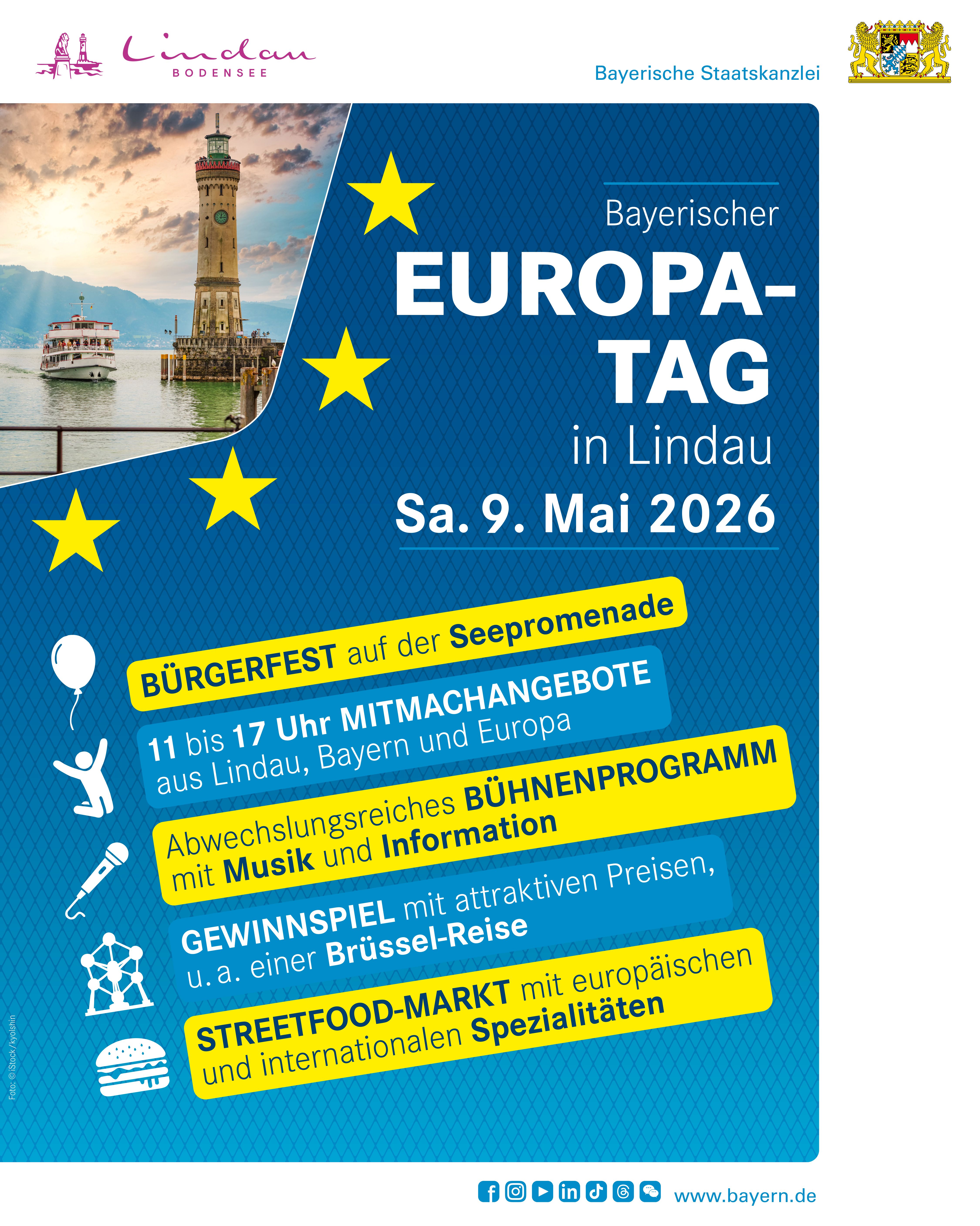 Plakat mit den Programmpunkten, die auch auf der verlinkten Internetseite abrufbar sind.